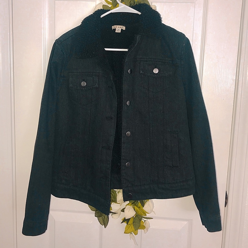 Black fur jacket